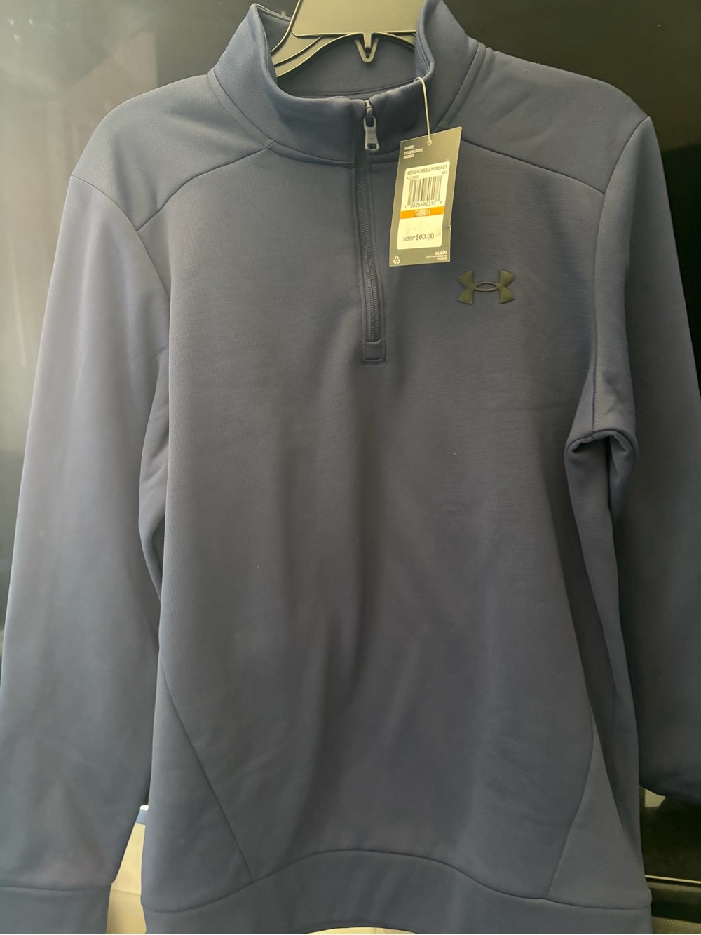 NEW WITH TAGS!Under Armour Navy Quarter-Zip Performance Top